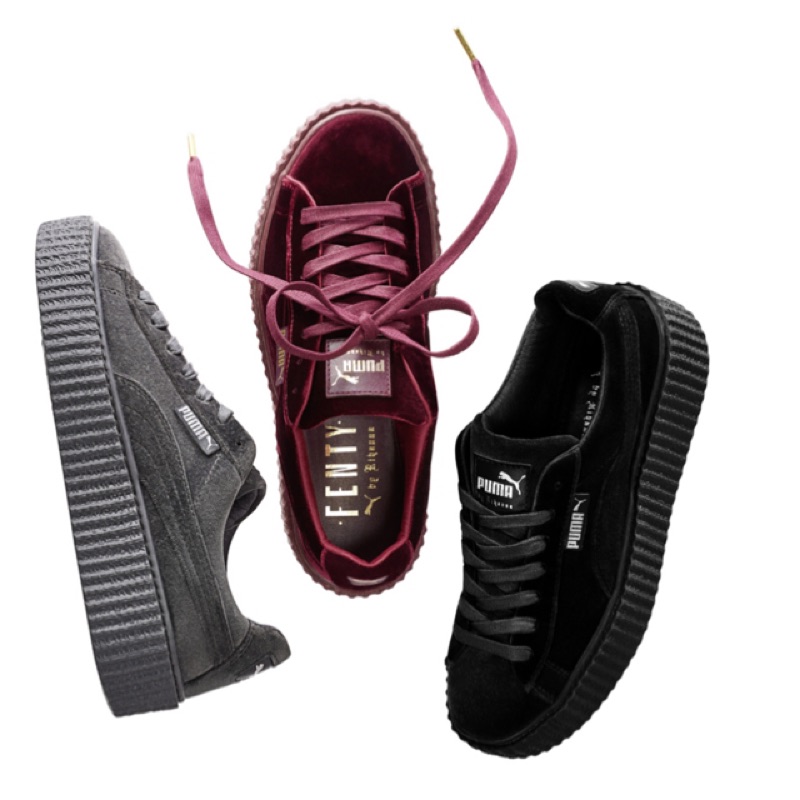 Fenty Puma by Rihanna “Velvet Creeper”雷哈娜著用款三色齊發 黑/冰川灰