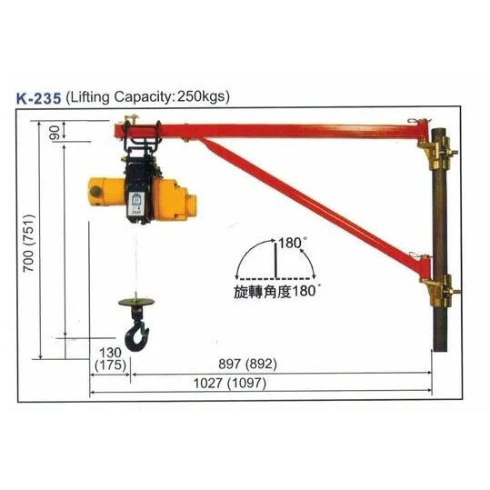 小金剛專用吊架 小金剛鷹架 吊磚機小吊車鷹架 中型架 大型架 夾架 立架 施工架 活動架 工作架 專利吊架 K-235