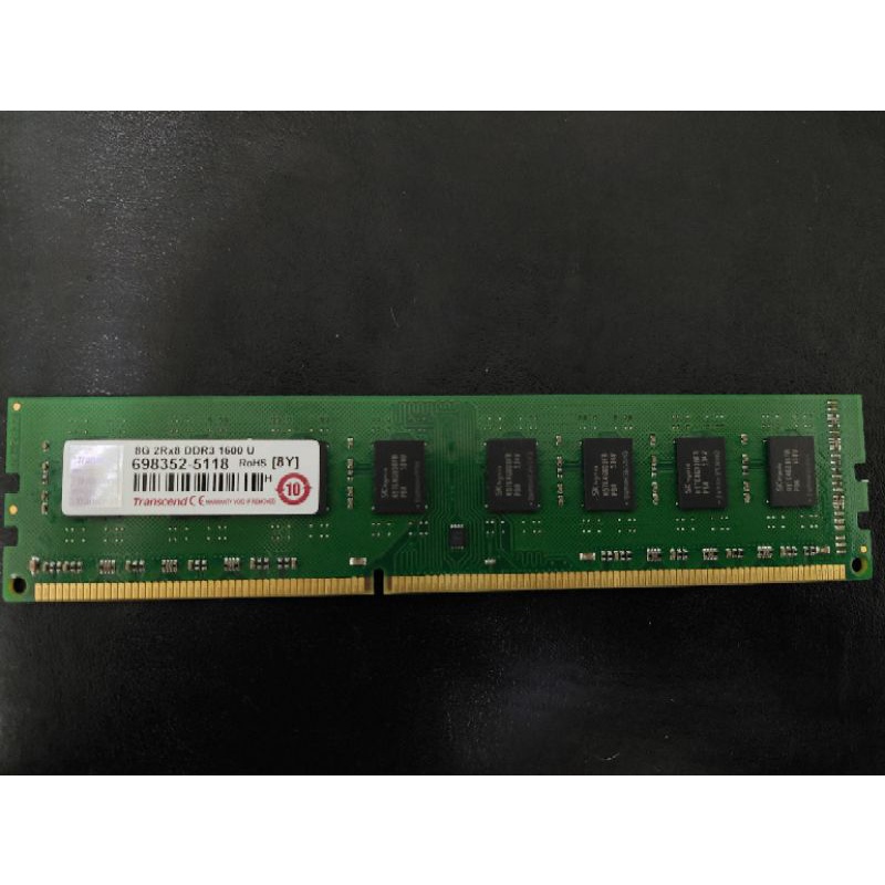 ［個人電腦自賣］創見DDR3 1600 8G 桌上型記憶體 雙面