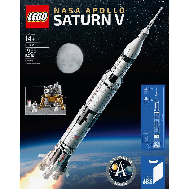 自取4500 初版21309 正版現貨 樂高 Lego 21309 NASA 92176 阿波羅 神農五號