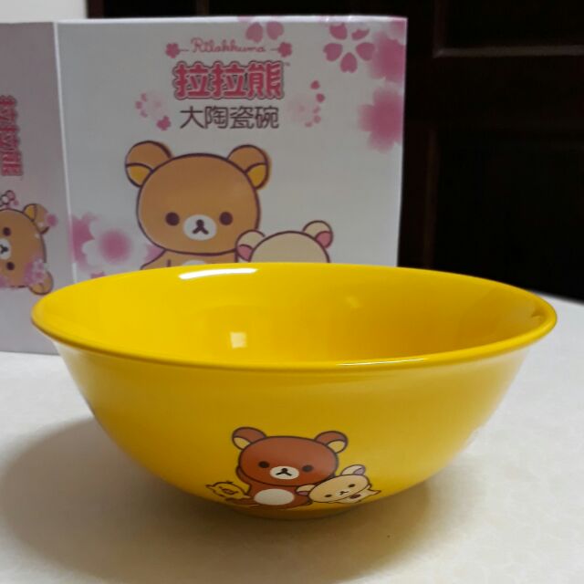 &lt;售完&gt;7-11🐻經典拉拉熊🐻全新大陶瓷碗1000ml泡麵碗沙拉碗拉麵碗 可微波 無上蓋 側邊共有多種可愛圖案 超大廣口