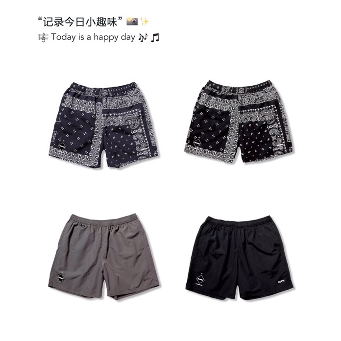 在庫僅少】 FCRB NYLON EASY SHORTS ナイロンショーツ BLACK XL