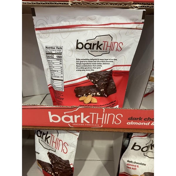 《Costco 好市多代購》Barkthins 海鹽杏仁黑巧克力脆片