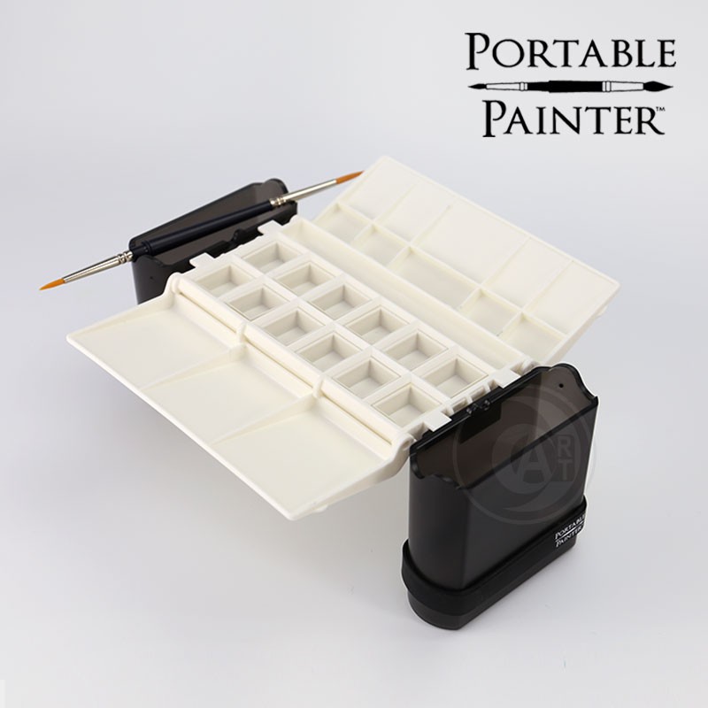 Portable Painter美國便攜式水彩盒含組裝式調色盤雙頭水彩筆洗筆水桶單組 Art小舖 蝦皮購物