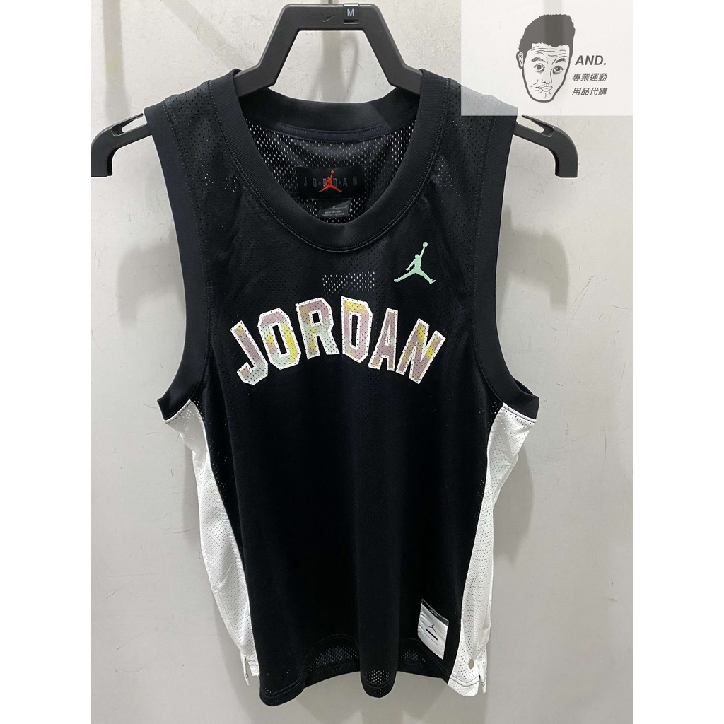 【AND.】NIKE JORDAN SPORT DNA 黑色 球衣 籃球 網布 男款 DM1875-010