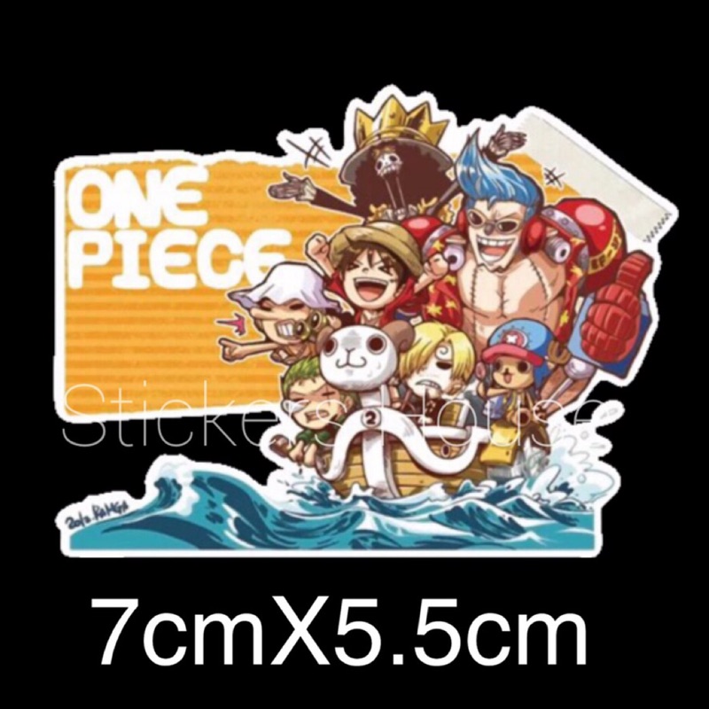 Pvc防水貼紙one Piece海賊船行李箱貼紙安全帽貼紙筆電貼紙潮流貼紙惡搞貼紙 蝦皮購物