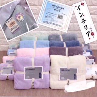🌻正版YODO XIUI超柔軟吸水珊瑚絨浴巾+毛巾🌻