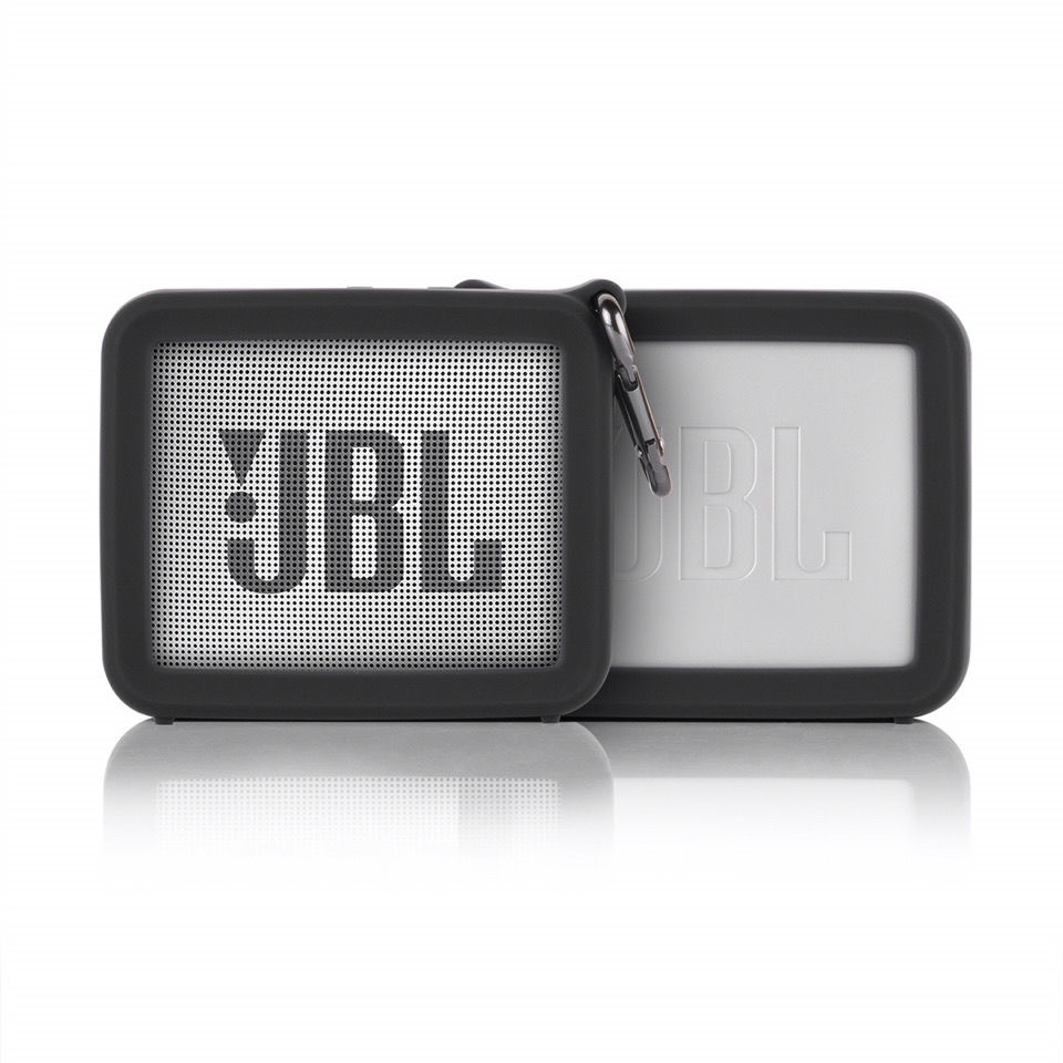 現貨💕適用JBL GO2藍牙音箱硅膠保護套 四角防摔殼金磚二代音響收納盒套
