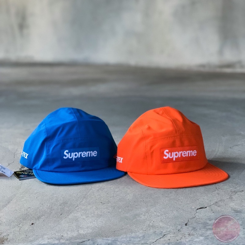 【 Hong__Store 】Supreme 19 F/W Gore-Tex Camp Cap 防水 五分割帽 藍 橘