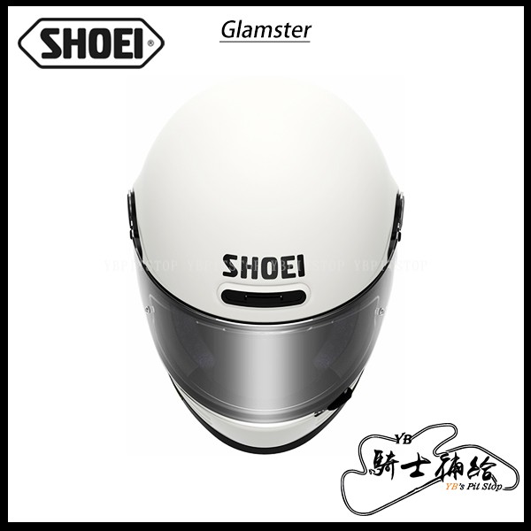 Yb騎士補給 Shoei Glamster 素色白全罩復古樂高帽21新款 蝦皮購物