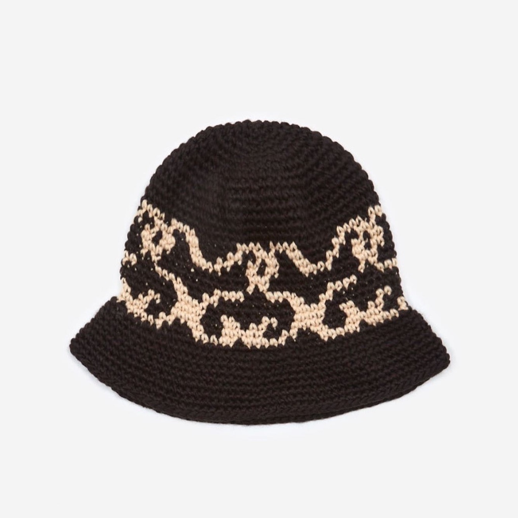 STUSSY SS KNIT バケットハット BUCKET HAT 黒 キャップ