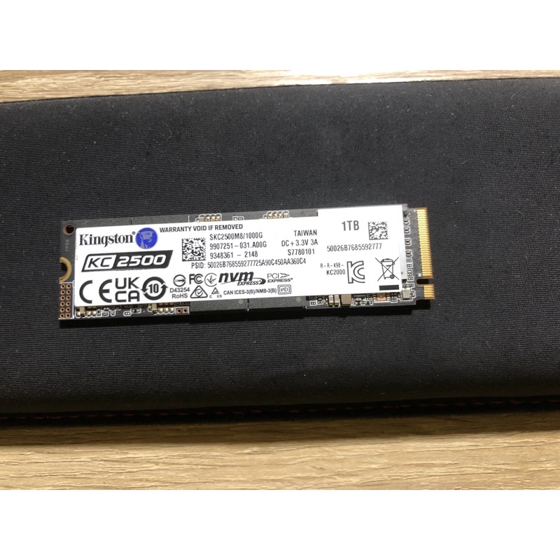 2022年初購入金士頓 KC2500 1TB M.2 SSD