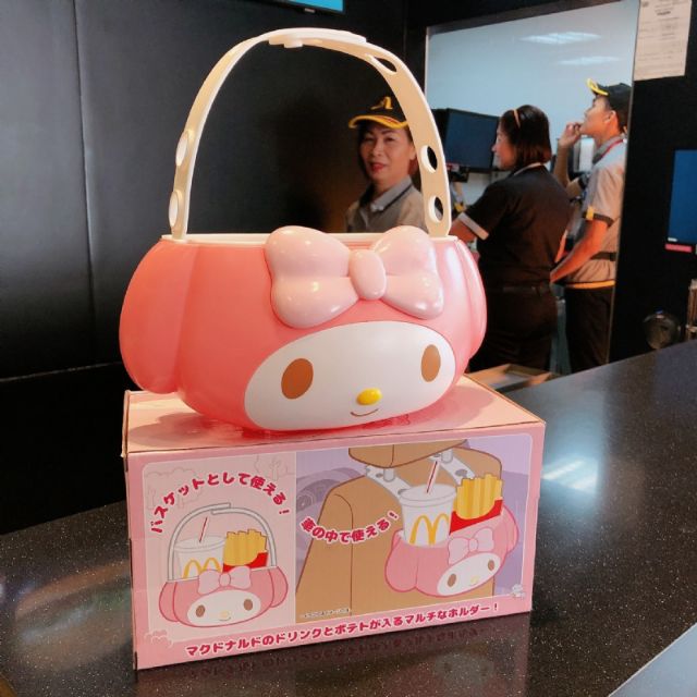 泰國🍟麥當勞🍔美樂蒂限定提籃 車用置物盒