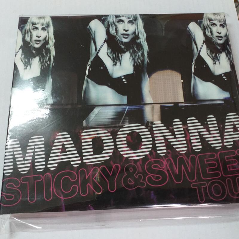 西女王瑪丹娜MADONNA娜式糖演唱會STICKY&amp;SWEET首版 藍光DVD+CD 紙盒普通版490已拆