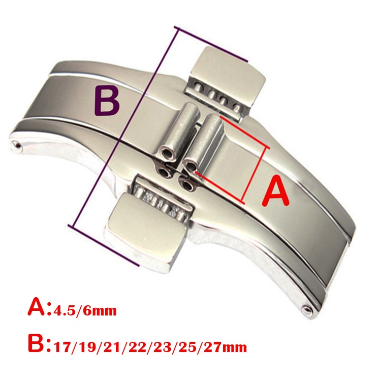 TISSOT 錶帶扣表扣手錶配件不銹鋼扣 Powerlock Kutu 雙按蝴蝶扣適用於天梭 T1853