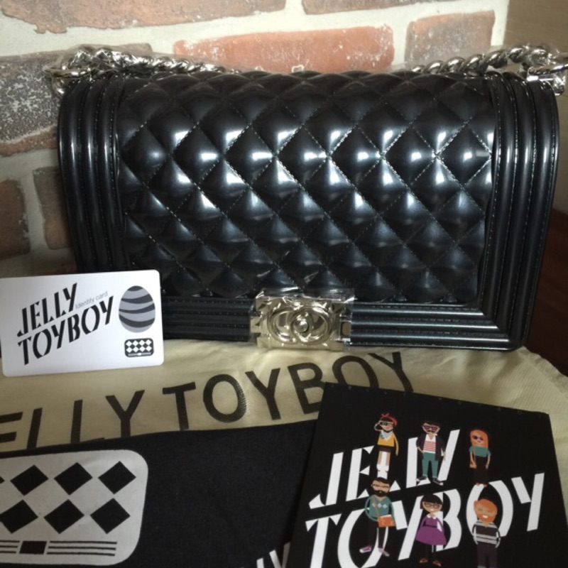 香港代購 Jelly ToyBoy 珠光系列果凍包 (黑色）Jelly Toy Boy