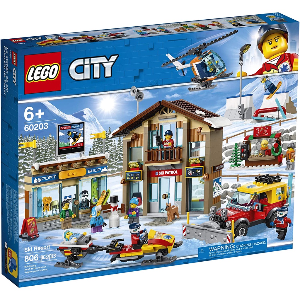 **LEGO** 正版樂高60203 City系列 滑雪度假村 全新未拆 現貨 台灣出貨