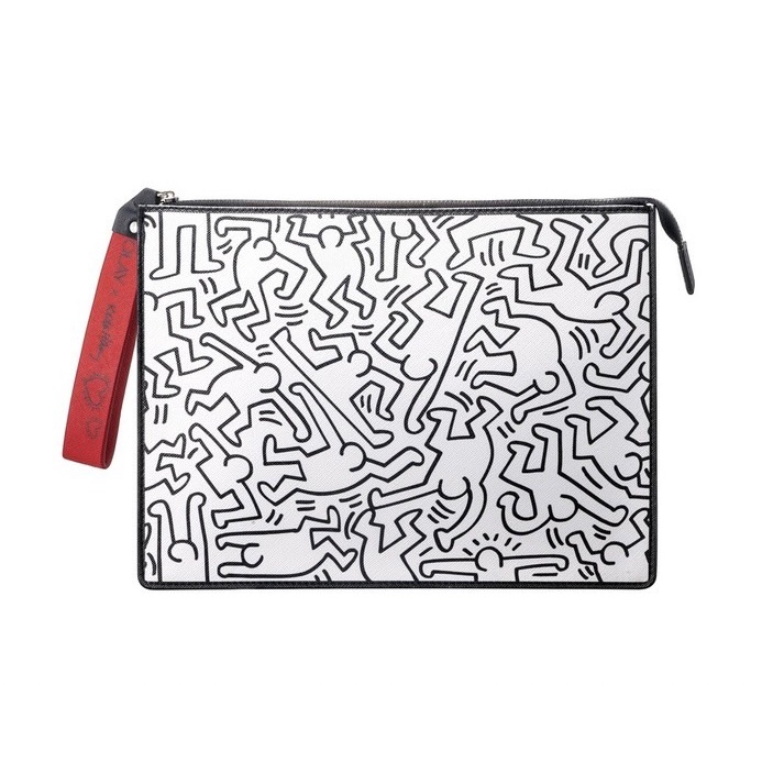 ☆AP'S日雜☆專櫃贈品【OLAY × Keith Haring 塗鴉化妝包】