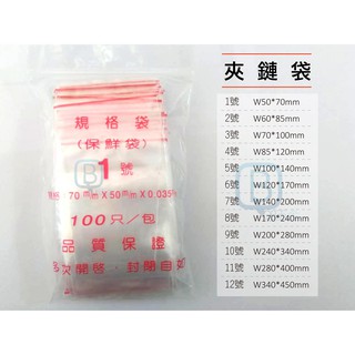 PE夾鏈袋1號~6號 拉鍊袋、零件袋、餅乾袋、飾品袋、夾鍊袋、收藏袋、零錢袋 現貨供應不必等