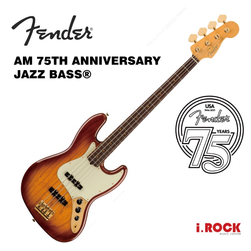 Fender 美廠 75th Anniversary  Jazz bass 電貝斯 75周年【i.ROCK 愛樂客樂器】