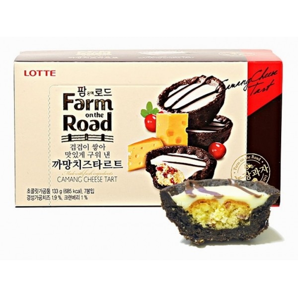 現貨 韓國製 樂天Lotte farm on the road 櫻桃起司奶酪巧克力蛋糕 133g