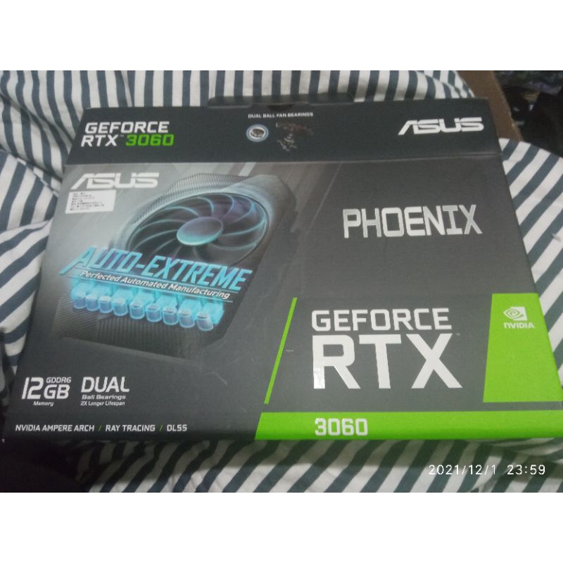 ASUS Phoenix GeForce RTX 3060 12GB GDDR6 未鎖算力延長四年保固 RTX3060