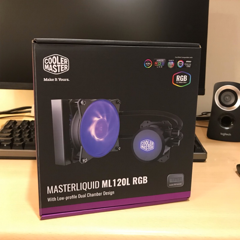 全新 RMA  CoolerMaster ML120L RGB 水冷 CPU散熱器