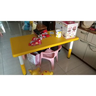 mango 免運 可伸降 幼兒書桌 幼兒書桌 幼稚園課桌 幼兒學習桌 長方形六人桌 兒童塑膠桌 一張價