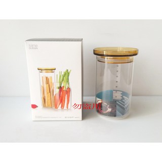 LINOX 玻璃食物罐 容量：550ml (萬用罐/密封罐/麵條罐/咖啡豆罐)