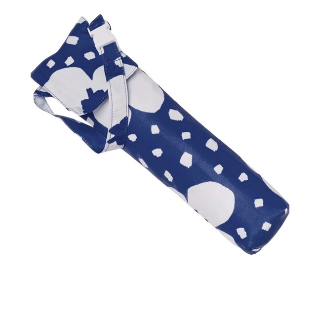｛現貨｝日本estaa手動折疊傘，藍底白色印花