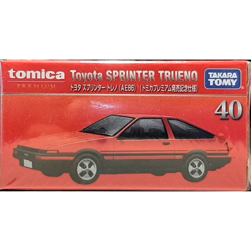 Tomica Premium 多美黑盒 40 Toyota Sprinter Trueno AE86 初回
