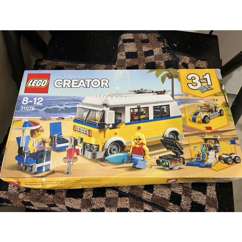 全新 盒損品LEGO 31079 Creator 創意系列  陽光衝浪手 沙攤 廂型車