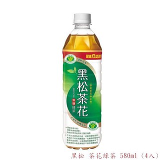 黑松 茶花綠茶 580ml (4入)