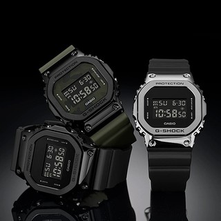 【G-SHOCK】GM-5600 金屬系列/43mm/GM-5600-1/GM-5600B-1/GM-5600B-3