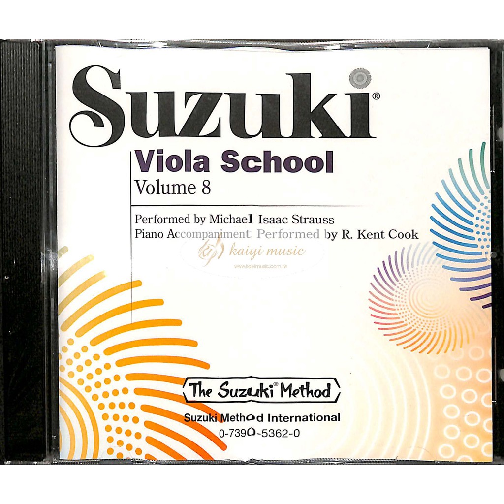 【凱翊︱AF】鈴木中提琴教本第8冊之〔CD〕Suzuki Viola School CD Vol. 8