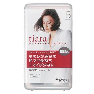 《親親美人》日本SHISEIDO TIARA 資生堂染髮劑白髮染 4.5.6號 (白染黑專用)  到新貨