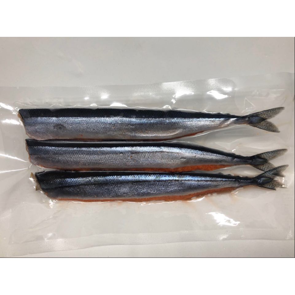 小冰箱食材 無刺明太子秋刀魚 3入重約250g 蝦皮購物