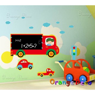 【橘果設計】汽車黑板貼 壁貼 牆貼 桌布 DIY組合裝飾佈置