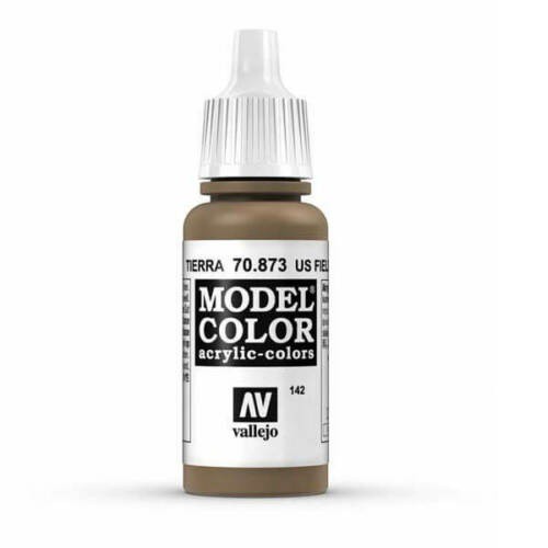 Acrylicos Vallejo AV水漆 模型色彩 Model Color 142 70873 美軍戰場塵土色