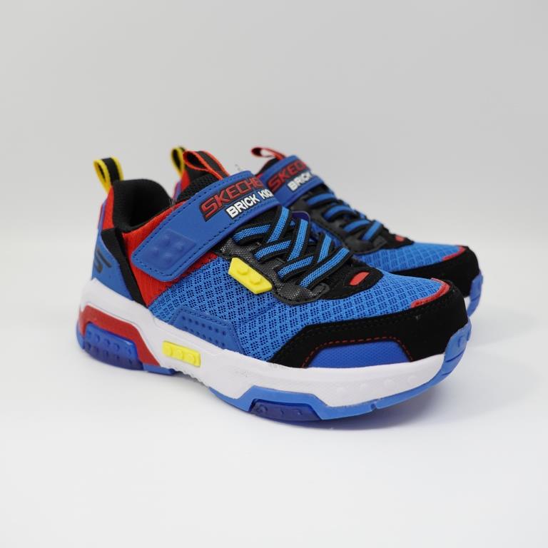 SKECHERS BRICK KICKS 2.0 中童款 運動鞋 402219LBLMT 積木 樂高 方塊設計