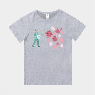 T365 台灣製造 MIT CORONAVIRUS COVID-19 STOP 醫護 1 親子裝 童裝 T-shirt