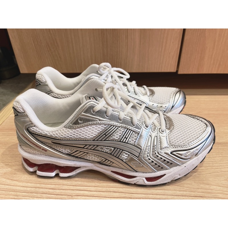 Asics kayano 14 銀紅 二手美品