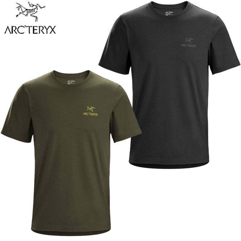 【Arcteryx 始祖鳥】男 Arc Word短袖休閒Tee 黑II/龍紋綠 24026 短袖POLO衫 棉T 運動衣