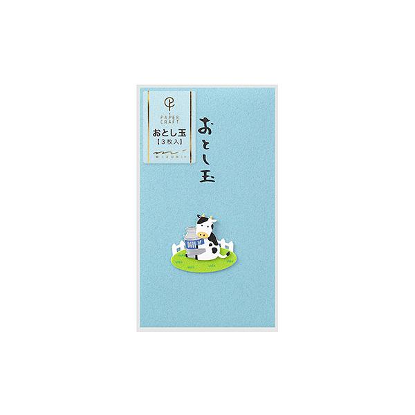 日本 MIDORI PC 紅包袋 for New Year/ Cow & Milk/ 3入 eslite誠品