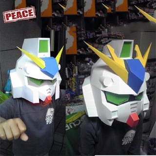 NEW-PEACE 高達RX-78NT1頭盔RX-93頭盔手工製作DIY紙模型可穿戴cosplay道具 鋼蛋面具