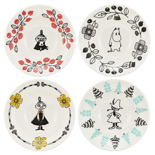花見雜貨~日本製 全新正版 MOOMIN 嚕嚕米 魯魯米 4入 陶瓷碗組 陶瓷 瓷器 碗 寬口碗 大碗