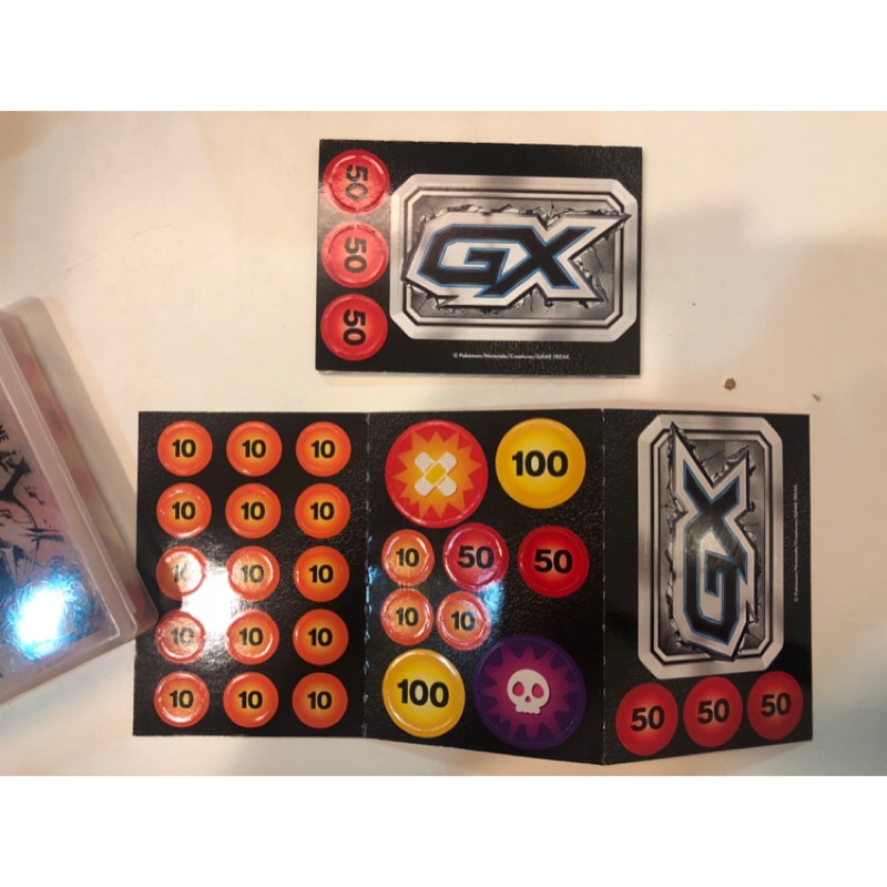 PTCG 寶可夢 卡牌 中文版 紙製 傷害指示物 GX板