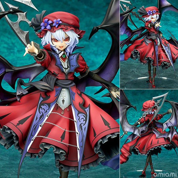 Mine公仔1館 日版限定異色版東方project Quesq 蕾米莉亞紅魔城傳說版紅色1 8 Pvc 蝦皮購物