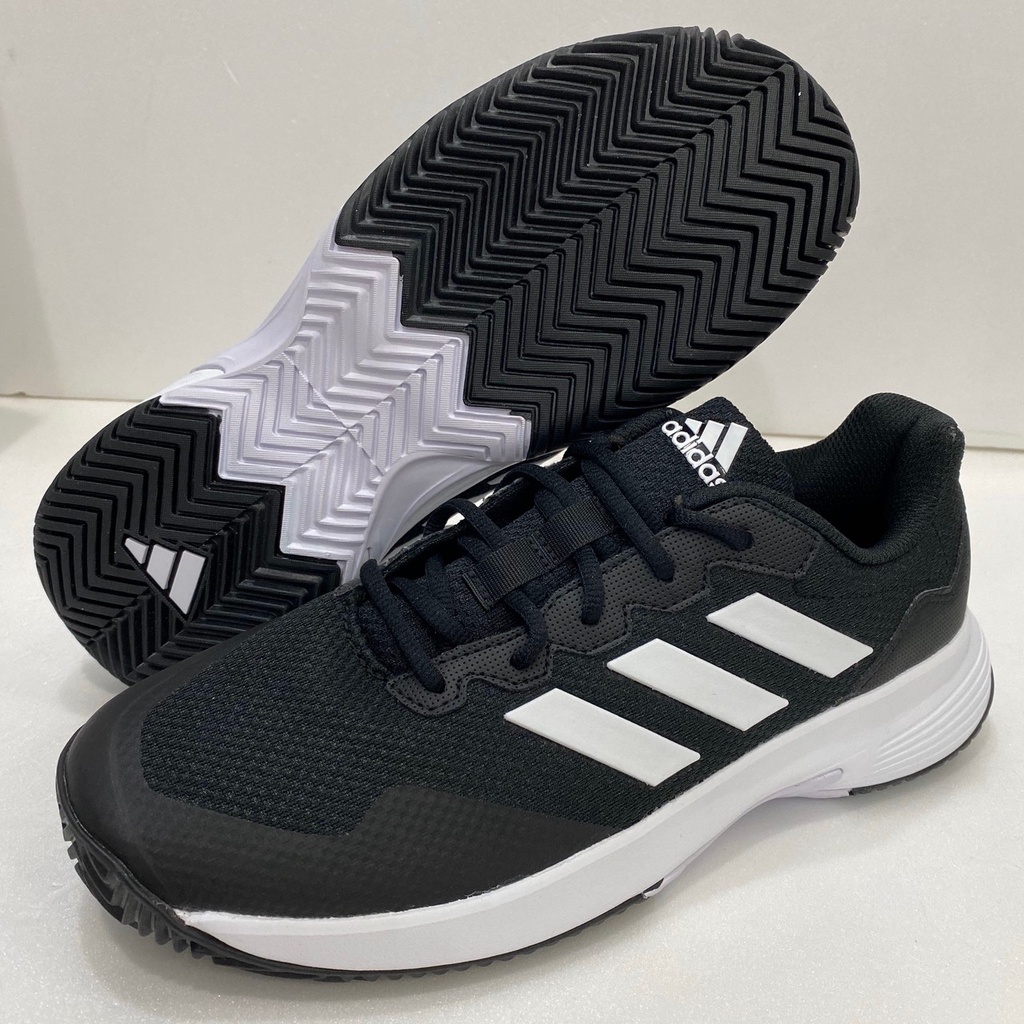 💯公司貨🌈adidas 愛迪達 GAME COURT 2 網球鞋 男女款 紅土 硬地皆可 型號GW2990 黑白