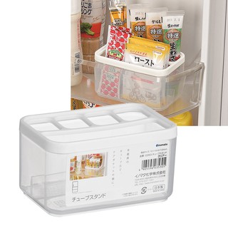 【日本inomata】冰箱管狀醬料分隔收納盒 沙拉醬瓶收納盒 管狀醬料分格收納盒 調味料收納盒 冰箱收納盒